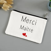 💄🖍️ Merci Maîtresse! Stylish Makeup & Pencil Pouch for Teacher Appreciation 💐🎁 - ThiGui